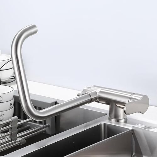 Robinet de cuisine 3 voies mitigeur cascade orientable 360 - 5