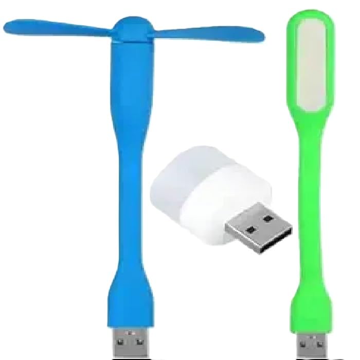 Triple Combo - USB Light | USB Fan - Mini USB Bulb - Emergency Combo (use with laptop, phone, desktop) usb Led Light | USB Fan (Multicolor)- usb light and fan (B0D8LML5V7) Amazon Price History, Amazon Price Tracker