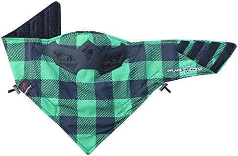 Grace Folly Half Face Mask for Cold Winter Weather. Use This Half Balaclava for Snowboarding, Ski, Motorcycle. (Many Colors), Green Plaid, One size