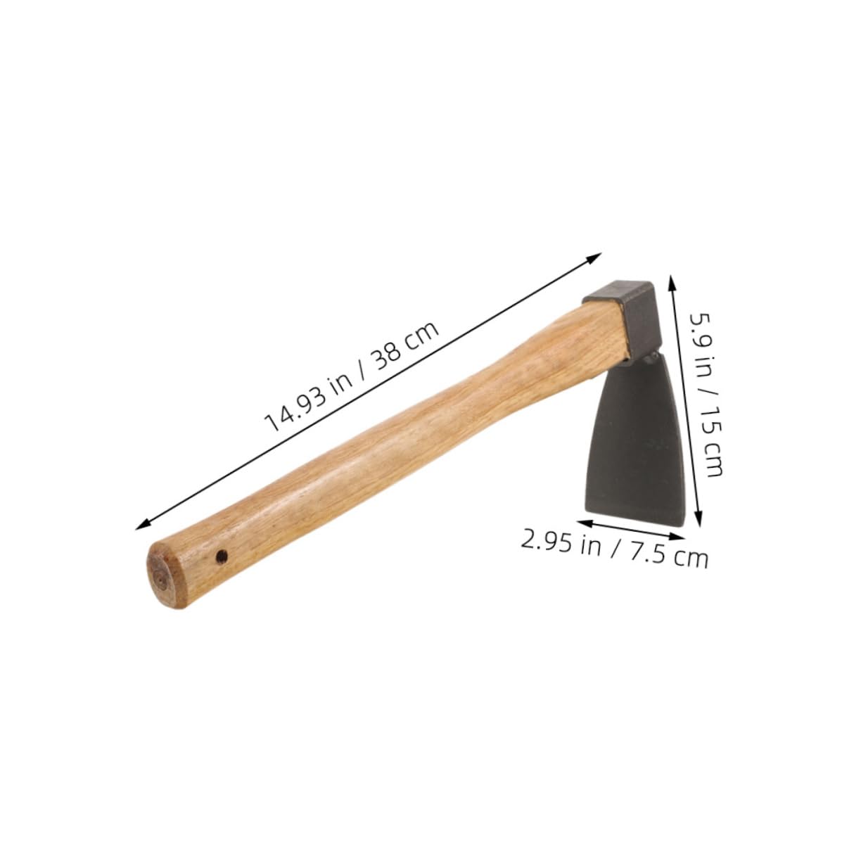 Angoily 2Pcs Garden Hoe with Wooden Handle Multi Functional Weeding Tool for Efficient Soil Digging Planting and Gardening Ergonomic Design for Easy Use and Versatile