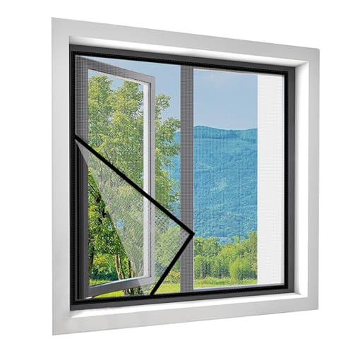 Mosquitera ventana autoadhesiva, red antimosquitos con cremallera - Mosquitera interior - Para propietarios inquilinos casa apartamento dormitorio sala