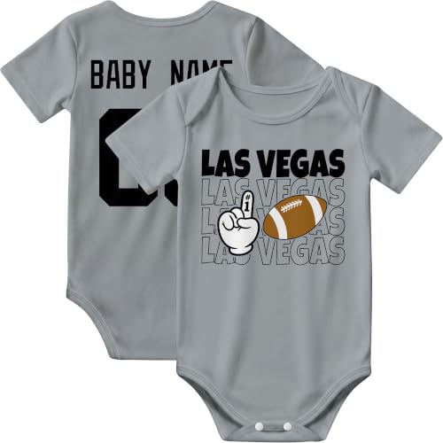 Image of KREDE Baby Clothes Custom Name Bodysuit for Baby Boy Gifts | Short Sleeves Bodysuit with Custom Number Name