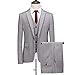 Men Dress Suits British 3Piece Men Wedding Suit New 2021 Autumn Mens Business Formal Plaid Suit Men (Color : Gray Size : 4XL for 80 to 85 kg) (Gray XL for 65 to 70 kg)