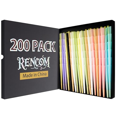200 Pack 8 colors Colorful Pre rolled cone | Cones king siz