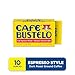 Café Bustelo, Espresso Style Dark Roast Ground Coffee, Vacuum-Packed 10 oz. Brick