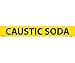 PIPEMARKER, PS VINYL, CAUSTIC SODA, 2X14 1 1/4" CAP HEIGHT (25 Pack)