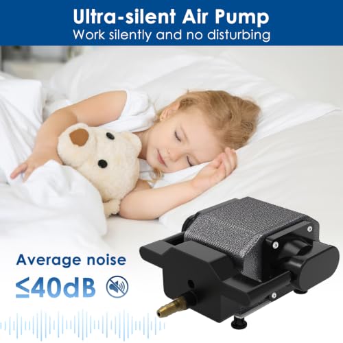 Image of AquaMiracle Quiet Aquarium Air Pump 200 /317 /475GPH High Pressure Commercial Air Pump Pond Aerator Bubbler Hydroponics Air Pump Oxygen Pump