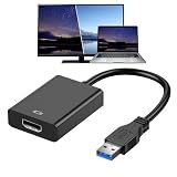 Fumanri【2024最新型】 USB HDMI 変換アダプタ ドライバー内蔵 usbディスプレイアダプタ 5Gbps高速伝送 usb3.0 hdmi 変換 ケーブル 1080P対応 音声出力 ディスプレイアダプタ usb3.0 hdmi Windows XP/7/8/10 /11対応 安定出力 コンパクト 使用簡単