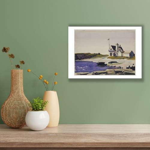 Impression d'art Edward Hopper Coast Guard Station grand format mat - 3