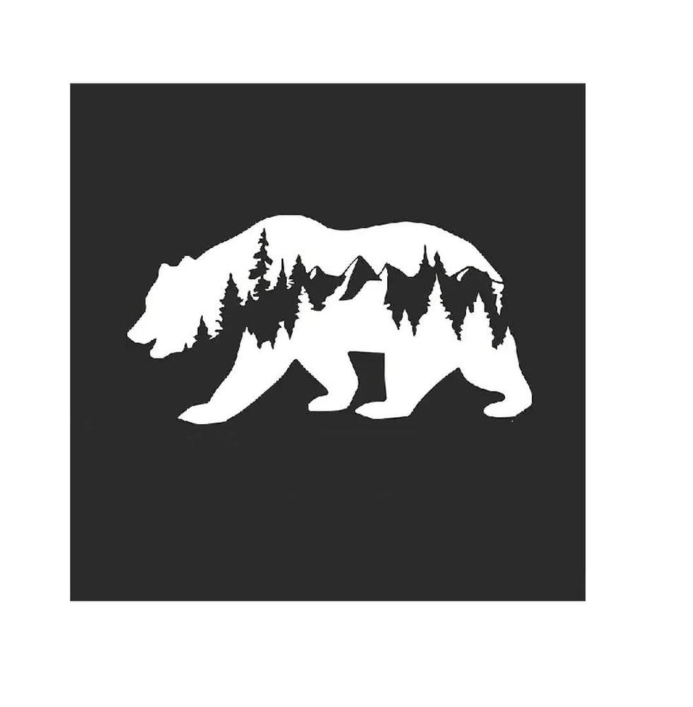 Car Stickers Snow Mountain and Bear Stickers Car Windows Decal Suitable for Cars SUV Trucks