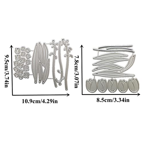 Die Cuts For Card Making Flower Leaf Cutting Dies Stencils For Paper Crafting Scrapbooking Embossing Photo Album Decor Diy Craft Gift (Set 1) #TOP1