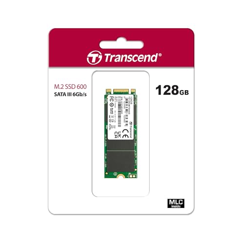 Image of Transcend MTS600 128GB M.2 SATA III 2260 MLC Internal Solid State Drive (TS128GMTS600)