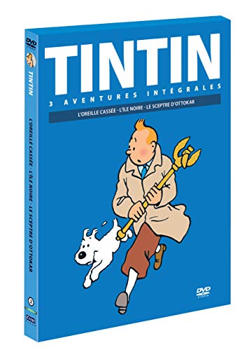 Tintin - 3 aventures - Vol. 2 : L'ïle noire + L'oreille cassée + Le Sceptre d'Ottokar (La couverture peut varier)