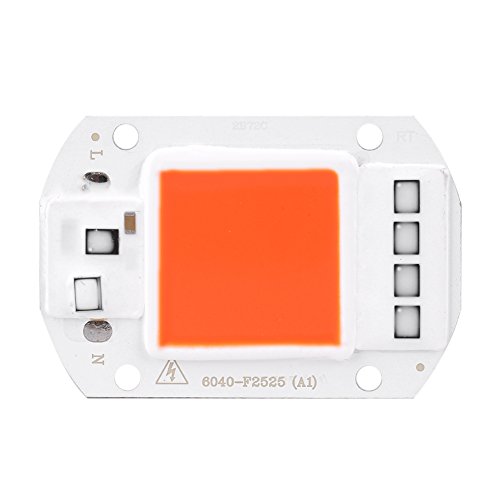 Yctze AC220V 50W 6040 COB Chip Fuente de Luz Se Adapta a la Lámpara de Reflector con Foco LED de Bricolaje Verde Consumo de Energía de 50 W de Menor Potencia LED Se Adapta a la Fuente