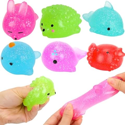 VOMAOK 6pcs Jumbo Squishy Toys Squeeze Toy for Kids Boys Girls Christmas Stocking Stuffers Gifts Cover