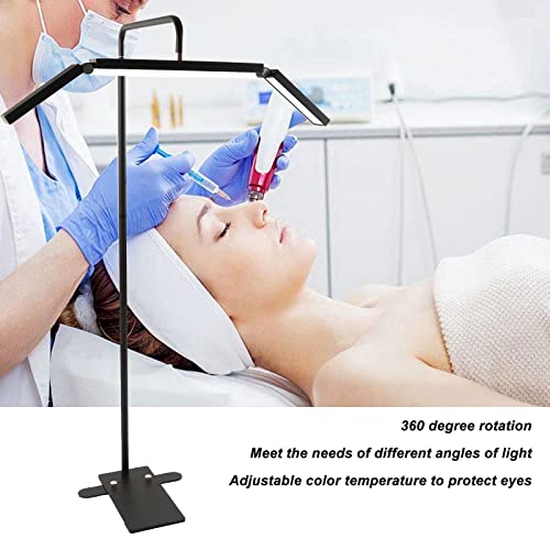 17-70In Foldable Led Floor Lamp, 360° Rotation Adjustable Brightness Eyelash Makeup Lamp With Phone Holder, Remote Control Half Moon Lamp Lash Light For Lash Extensions, Facial #TOP1