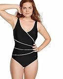 NATURANA Badeanzug 1449 Schwarz/Weiss 44C 44 C