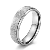 Wycian Promise Rings for Couples, Ring Size T for Women Simple Pearl Silver Personalised Wedding Ring Engraved for Free
