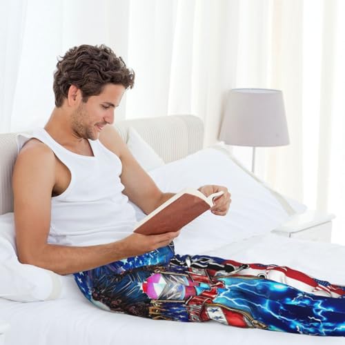 Men's Pajama Pants Ultra Lightweight Sleep Lounge Pants Pjs Bottoms Men's Pajama Bottoms with Pocket Drawstring4