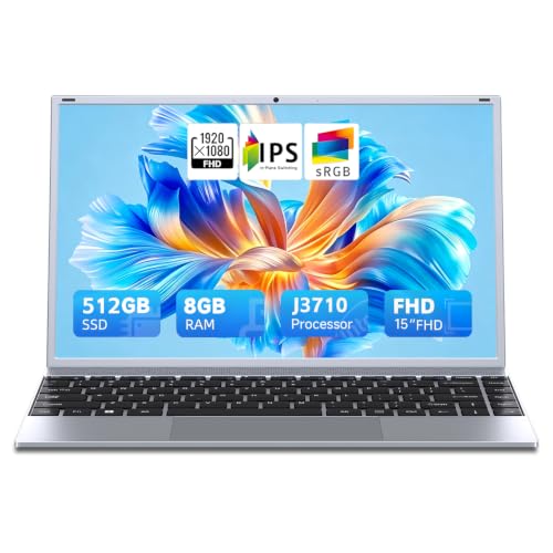 Image of BLUEING 15.6" Laptop 8GB RAM 512GB SSD Pentium Quad-Core Processor FHD IPS