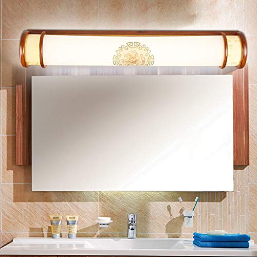 Luz de baño LED para espejo y pasillo con diseño de madera natural 7