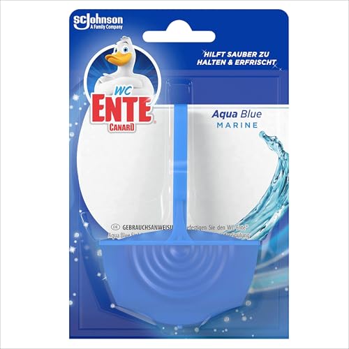 WC-Ente Aqua Blue Einhänger, WC-Duftspüler, Marine Duft, 5er Pack, (1 x 40g)