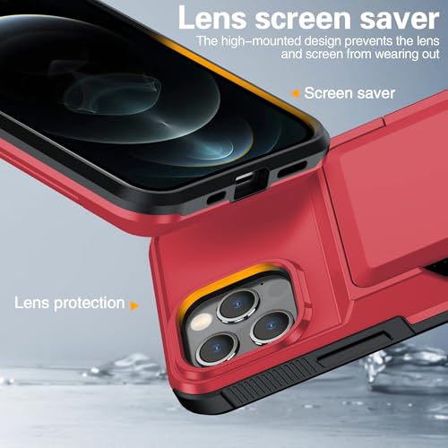 Coque rigide iPhone 12 Pro antichoc avec porte-carte et vitre de protection - 7