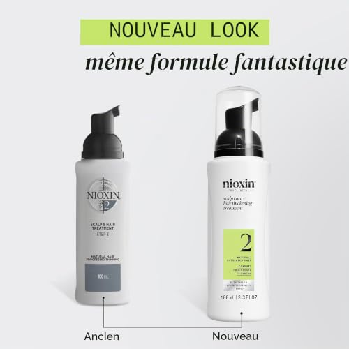 NIOXIN - Sistema 2 - Sérum Densificador Sin Aclarado para Cabello Natural con Debilitamiento Avanzado - Con Biotina y Niacinamida (100ml)