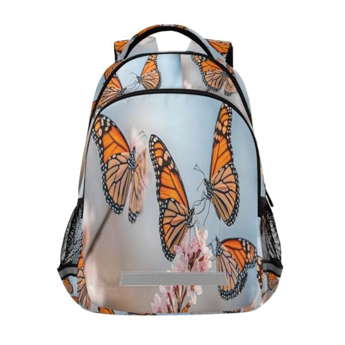 Sac à dos d'étudiant à motif papillon qui allie légèreté et espace