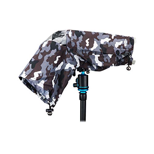 JJC Kamera Regenschutzhülle Wasserdichter Regenschutzhaube Schutz für Canon Nikon Fujifilm Sony Olympus DSLR-Kameras Nylon Rain Cover - Tarnung – Bild 7