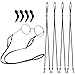 Produktbild MoKo Brillenband, 4 Pack PU Leder Brillenkette Brillenschnur Verstellbar Sonnenbrille Band Sonnenbrillenhalter Brillenhalter für Damen Herren - Schwarz