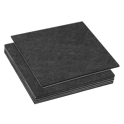 6 piezas de fieltro protector negro autoadhesivo para base de lámpara 2
