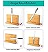 Magnetic Kitchen Knife Block(Natural Bamboo),Knife Holder,Knife Organizer Block,Knife Dock,Cutlery Display Stand and Storage Rack,Kitchen Scissor Holder,Large Capacity,Double Side Strongly Magnetic