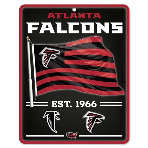Cartel de bandera WinCraft Atlanta Falcons Americana para decoración