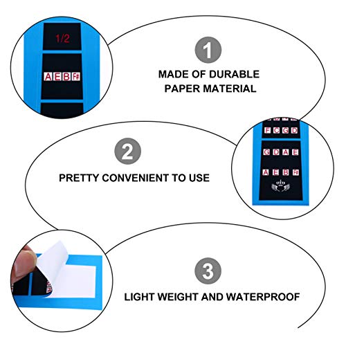 ARTIBETTER 4Pcs Guia de Dedo de Violino Notas de Violino Adesivo Gráfico de Etiqueta de Violino Esca