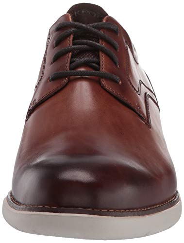Rockport Men's Garett Plain Toe Oxford, Cognac, 10 M Us #TOP1
