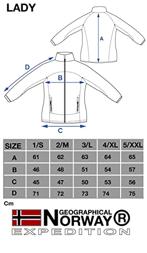 Geographical Norway Upaline Lady - Fleece Fine Frauen Warm Fermetur Zip - Jacke Herbst Winter Frühling Warm Frauen - Long Sleeve Pullover Pelz Weich Komfort Outdoor (Hell Rose M-Größe 2)