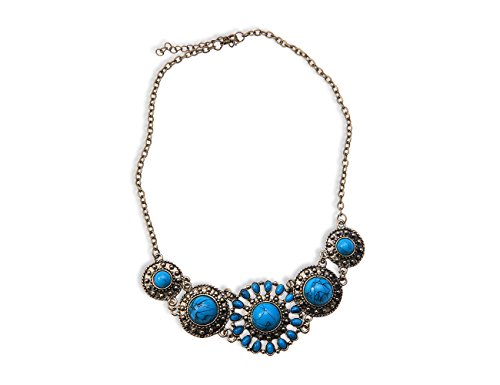 Preisvergleich Produktbild Enez XXL Halskette Blogger Necklace Choker Collier Gliederkette 50cm R801