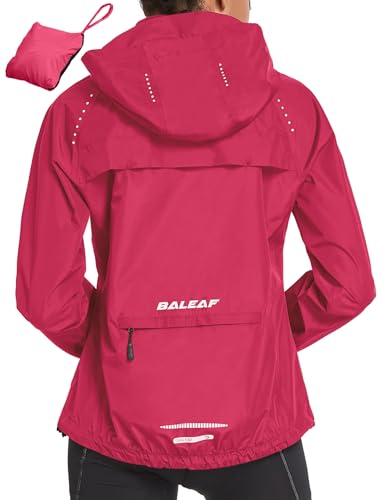 baleaf Fahrradjacke Damen Regenjacke Wasserdicht Atmungsaktiv Wanderjacke...