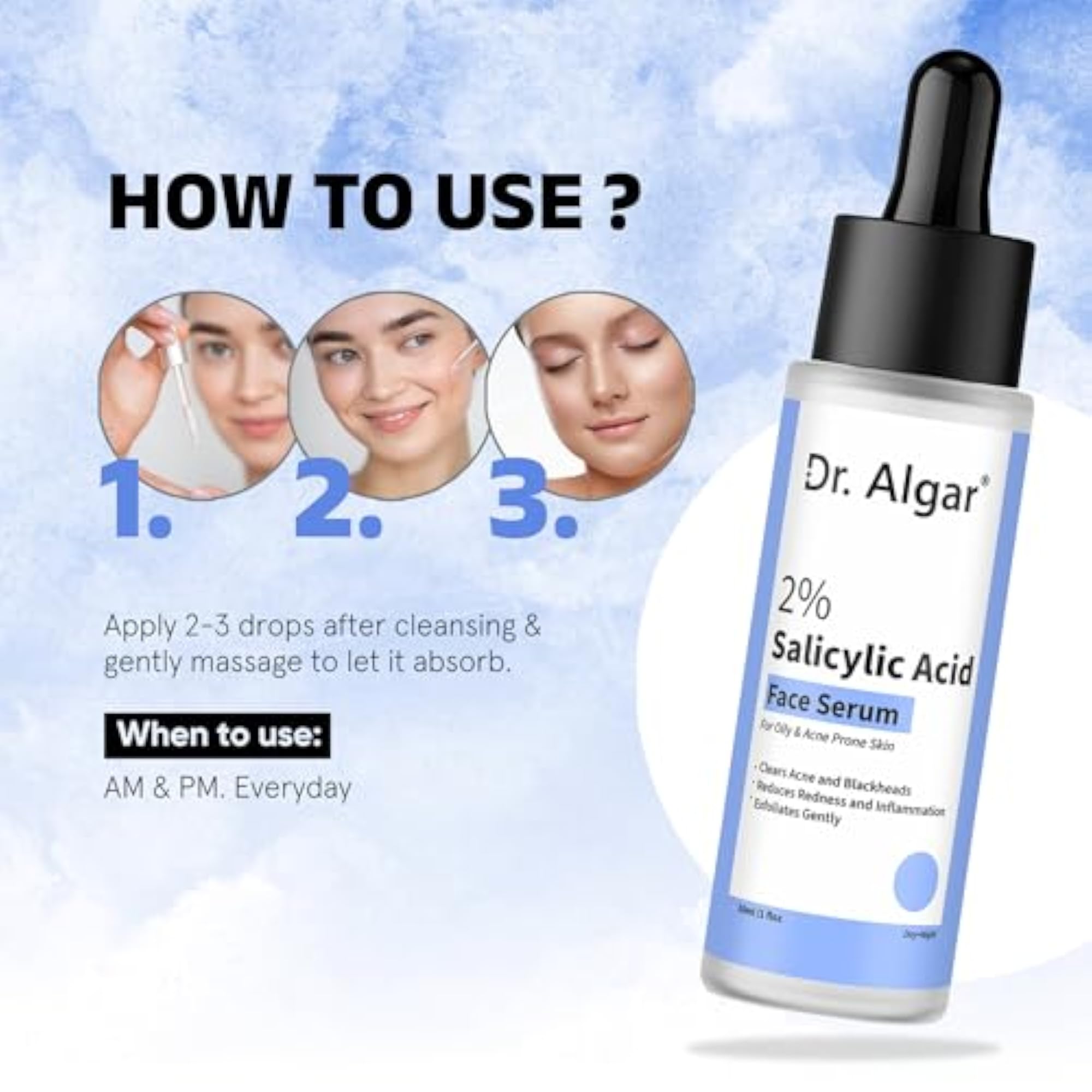 Foot Roll-On + Salicylic Face Serum Dual Care Combo