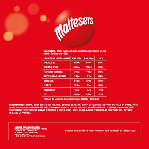 Bonbons Fourrage Croustillant Au Lait Malté Maltesers Le Paquet De - vue 10