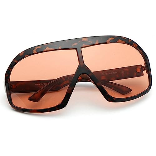 Fashion Oversized Square Women Sunglasses Vintage Punk Men Outdoor Eyewear Shades UV400 Orange Purple Sun Glasses2
