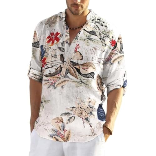 Image of Bellstone Men's Cotton Blend Solid Regular Fit Full Sleeve Short Kurta | Men's Trendy Short Kurta | Stylish Casual Lightweight Summer Kurta for Daily and Occasion Use
