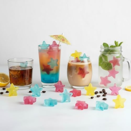 Cubos de Hielo Reutilizables en Forma de Estrella 200 Piezas miniatura 7