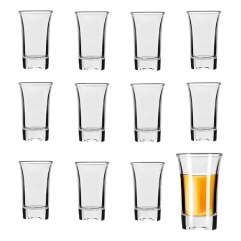 Set of 12 Premium Crystal Shot Glasses Cover