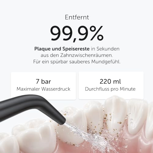 Wondersmile oralni irigator PRO - pobjednik testa 2026. - testiranje bez rizika 100 dana - SmoothFlow tehnologija za optimalnu njegu zuba i desni - 5 načina rada - baterija napajanja 30 dana rada