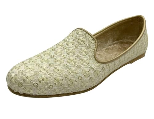 Men's Ethnic Jutti - Handcrafted Traditional Indian Footwear - Stylish & Comfortable Loafers Shoes for Weddings & Casual Wear
