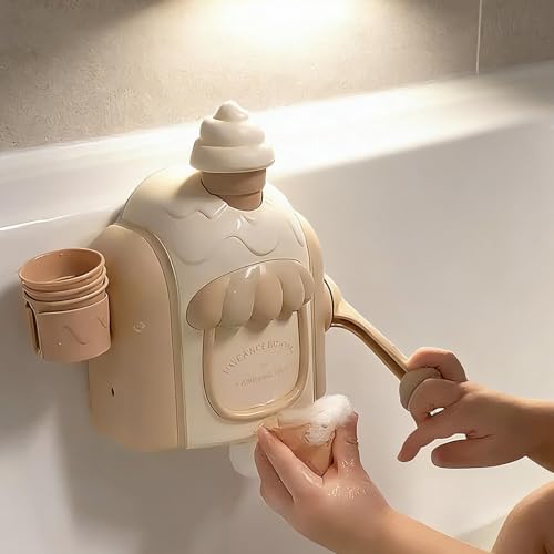 Bath Bubble Ice Cream Maker Bath Toy - 2026 New Ice Cream Foam Machine Car Bathing Toys With Powerful Suction Ice-Cream Bathing Toy For 3 4 5 6 7 8 Years Old Boys Girls