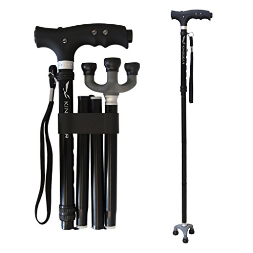 Buy KingGear Travel Adjustable Folding Canes and Walking Sticks for Men