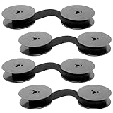 【MATÉRIAUX DE HAUTE QUALITÉ】: Ce cadran extérieur de ruban compatible est fabriqué en plastique de haute qualité et l'espace est conçu pour s'adapter parfaitement. Le ruban est fabriqué en nylon de haute qualité, qui ne gonfle pas, ne se déforme pas et n'endommage pas la machine à écrire. En même temps, le sous-corps imprimé est clair et stable.